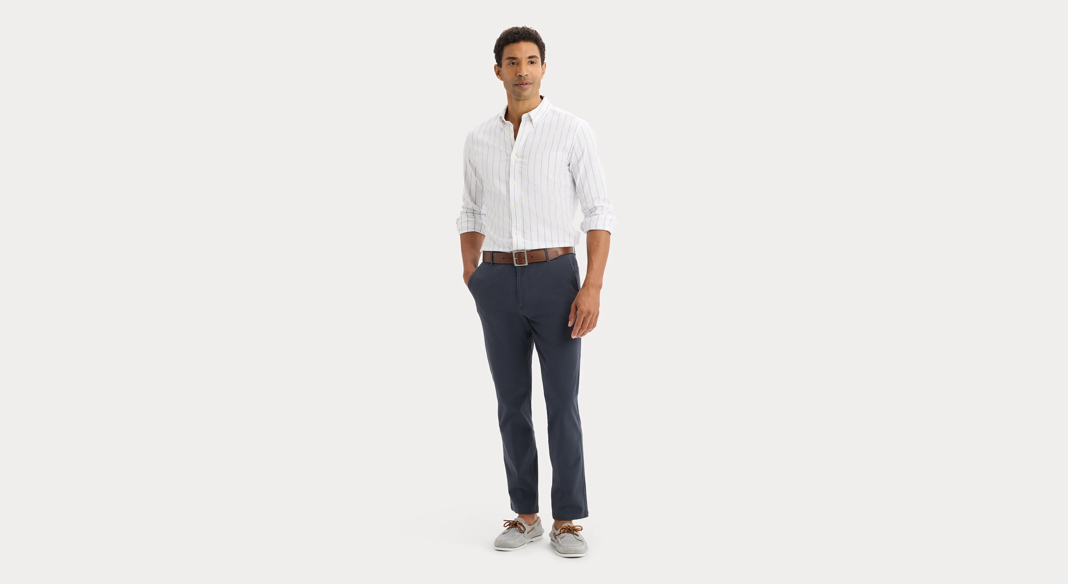 2 Button Collar Shirt, Slim Fit - Image 5