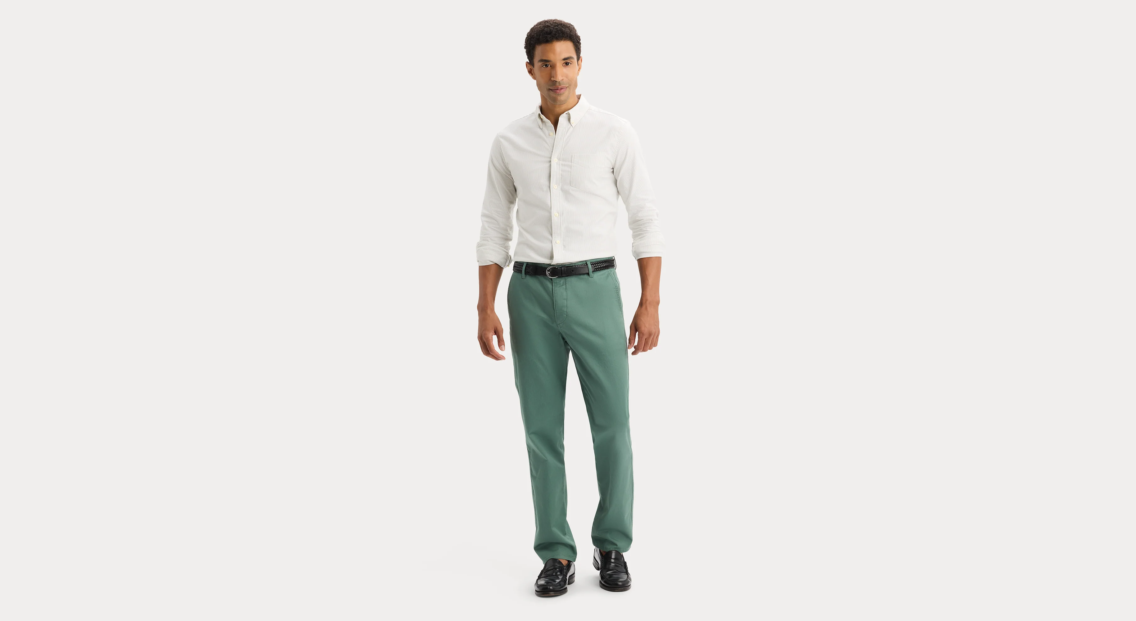 2 Button Collar Shirt, Slim Fit - Image 5