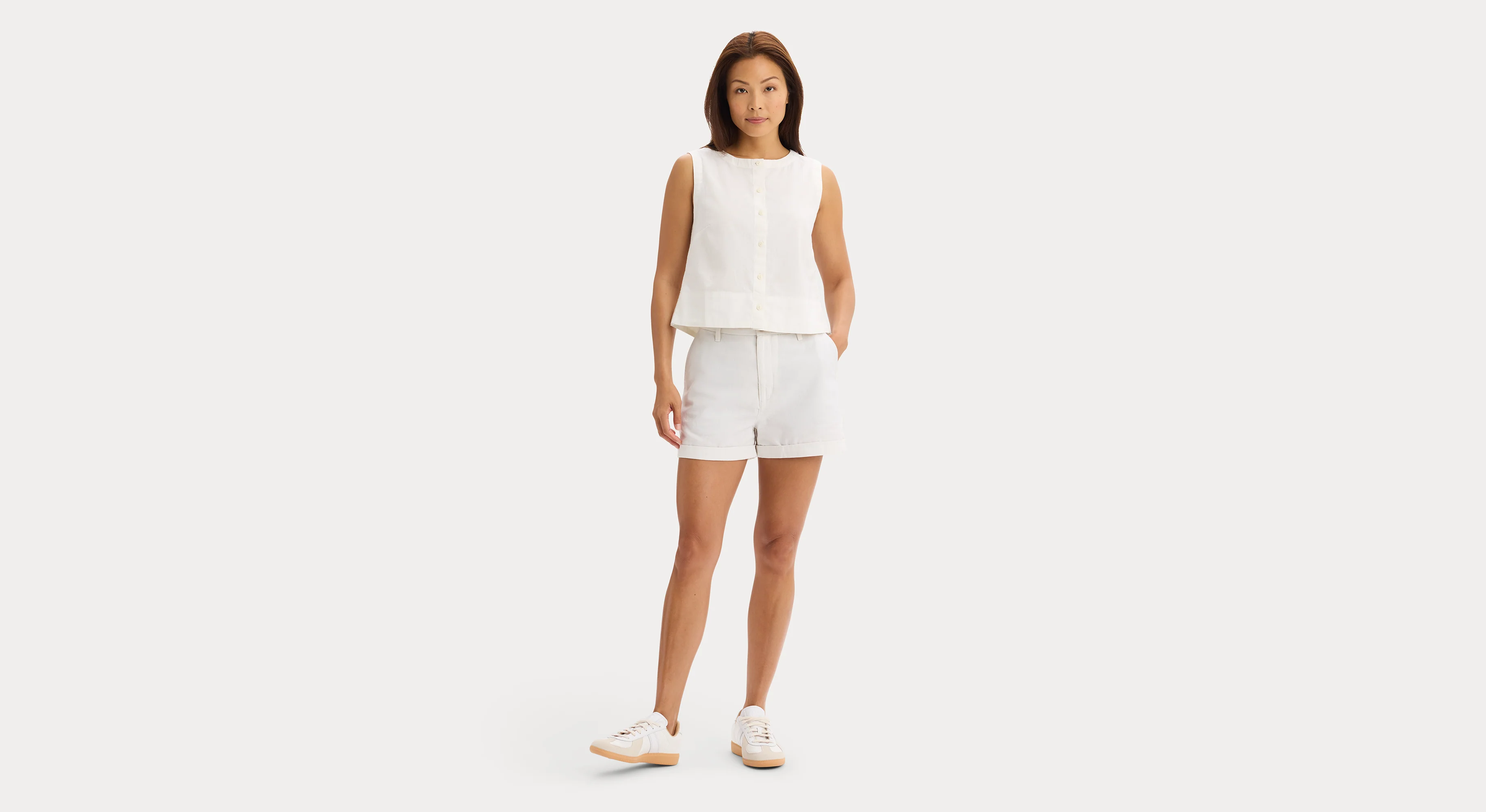 Button-Front Tank, Regular Fit - Image 5