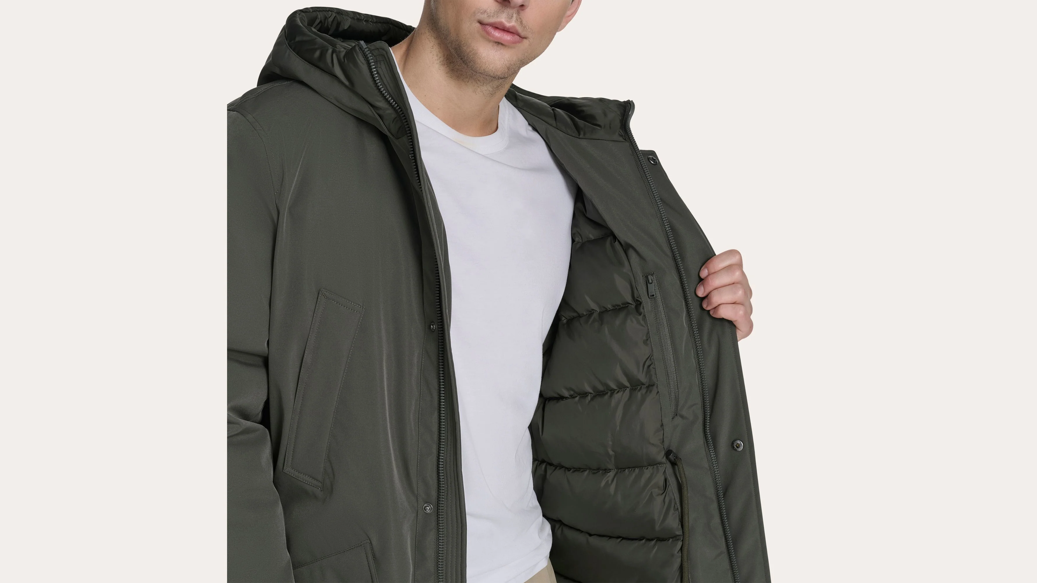 Faille Padded Parka - Image 3