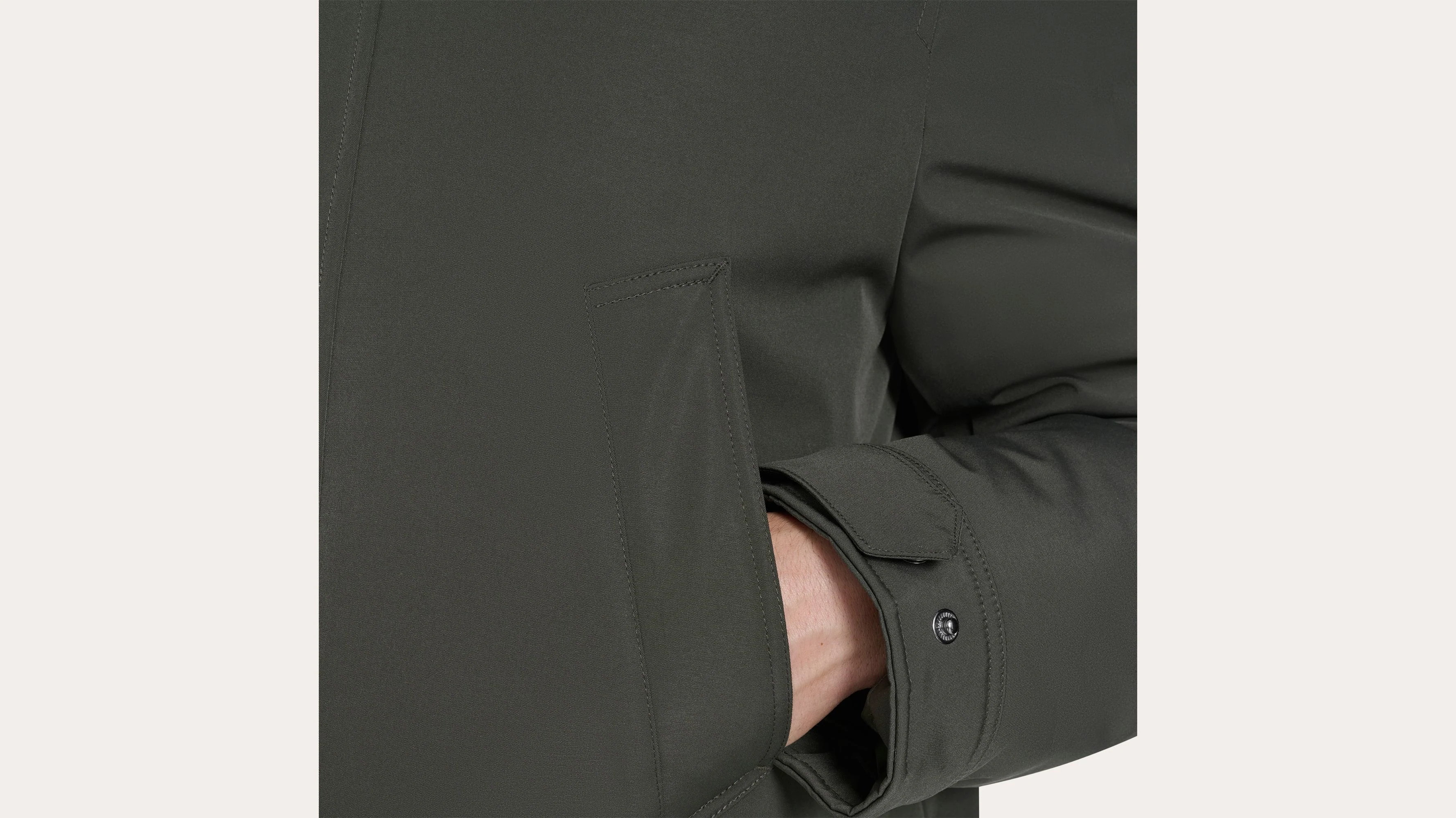 Faille Padded Parka - Image 4