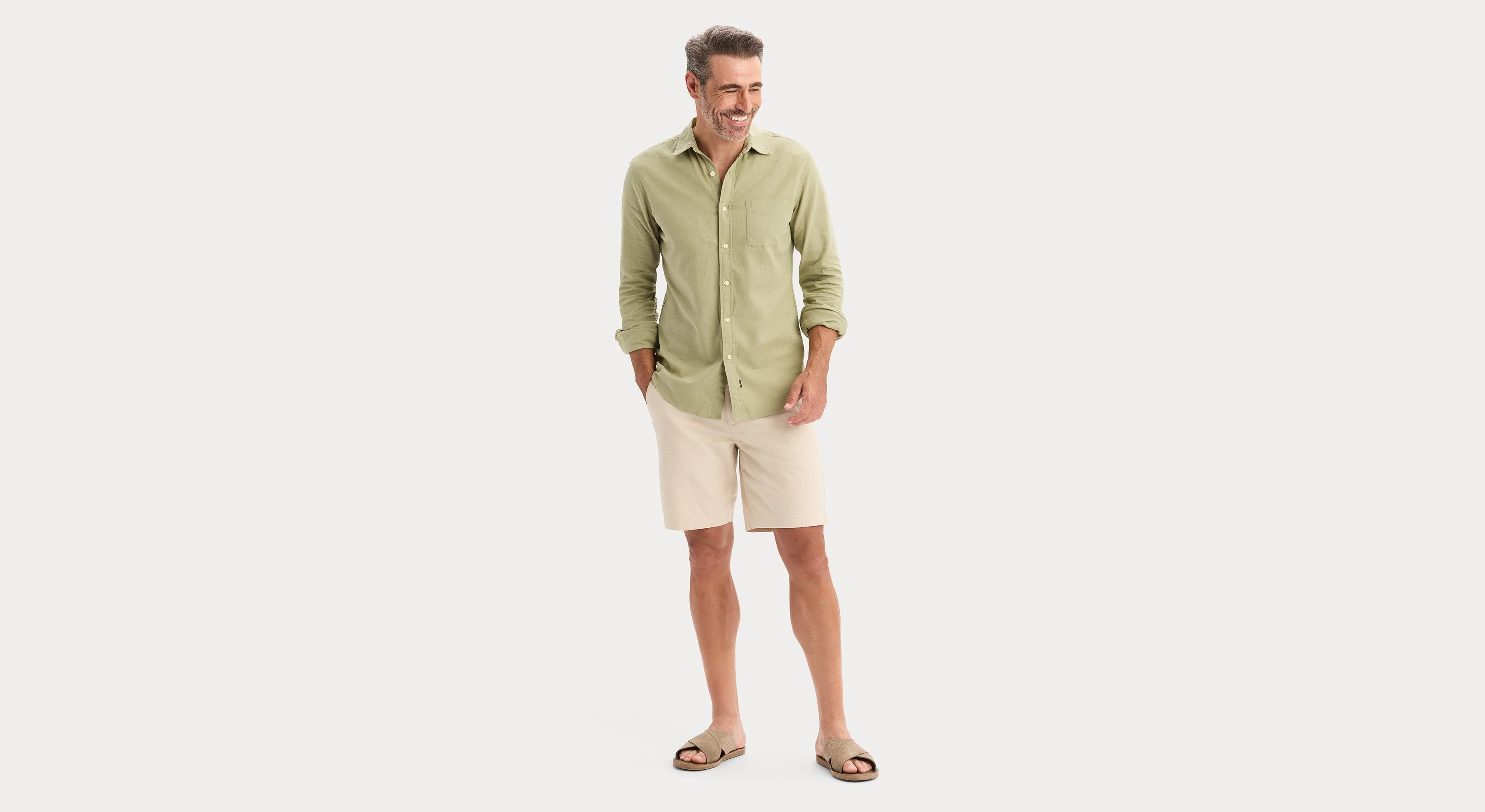 Icon Button Up Shirt, Slim Fit - Image 4