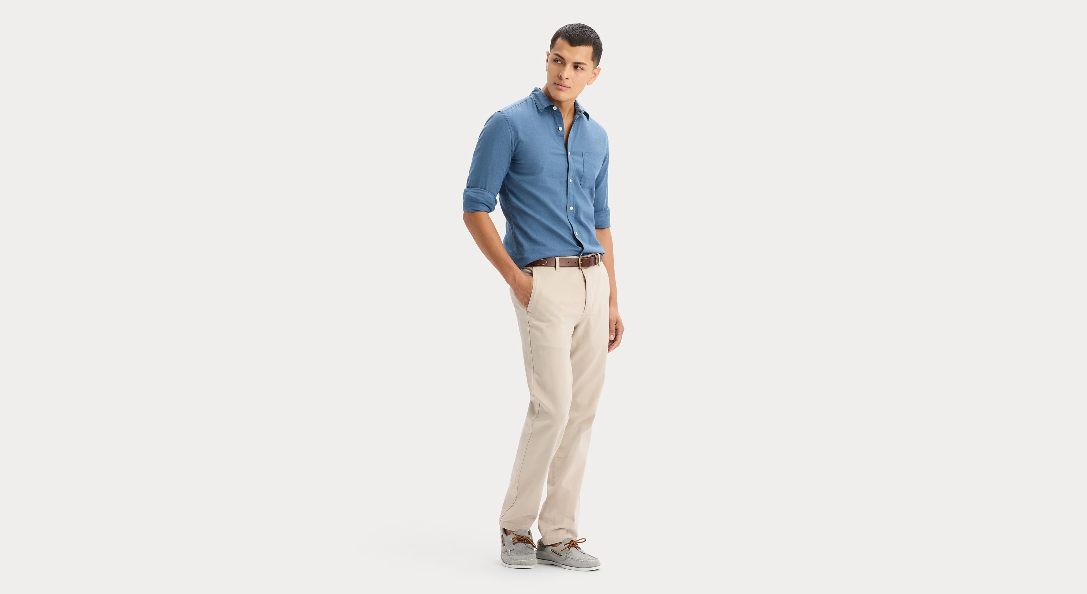 Icon Button Up Shirt, Slim Fit - Image 4