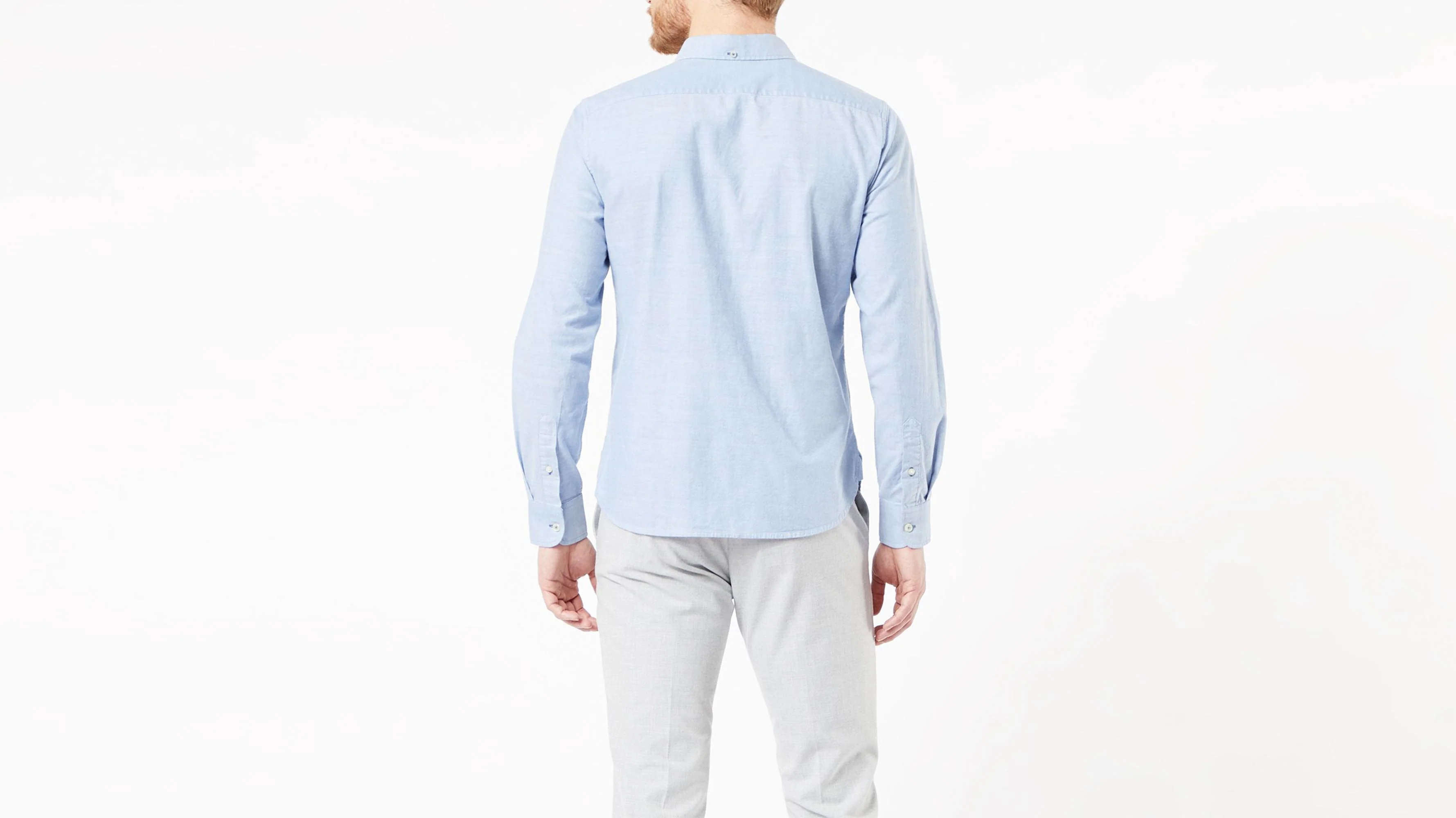 Men's Slim Fit 2 Button Collar Shirt - Image 2