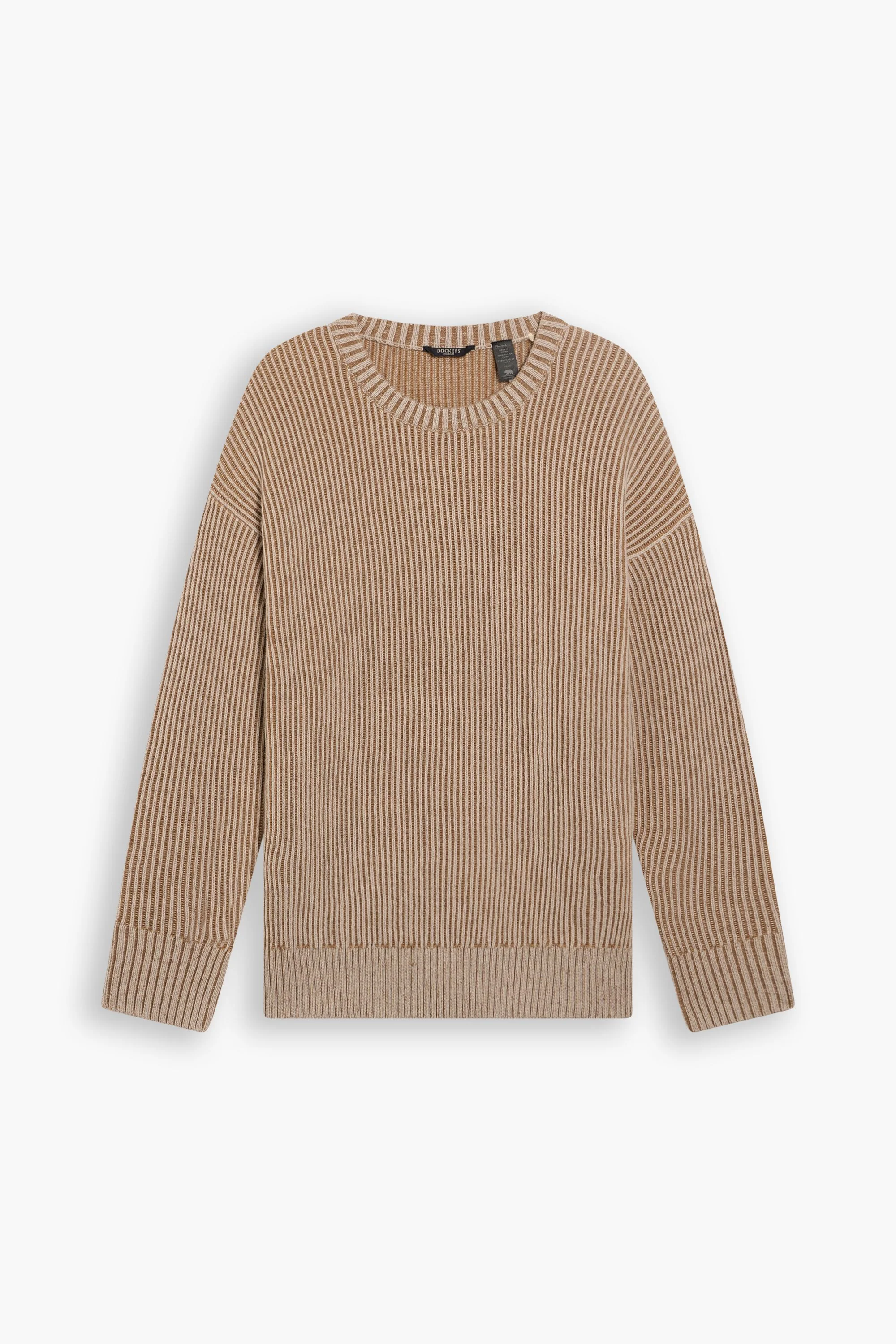 Plaited Crewneck Sweater, Relaxed Fit - Image 3