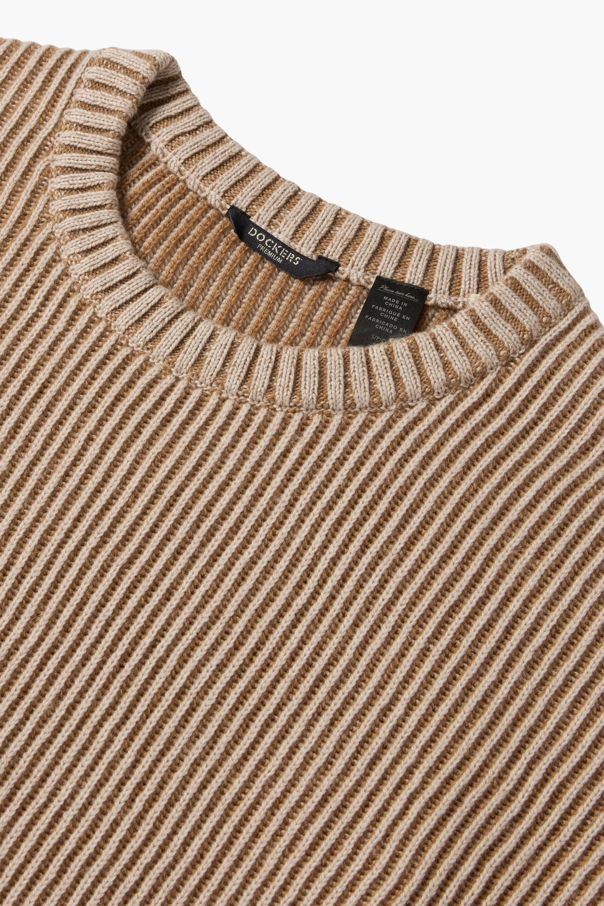 Plaited Crewneck Sweater, Relaxed Fit - Image 5