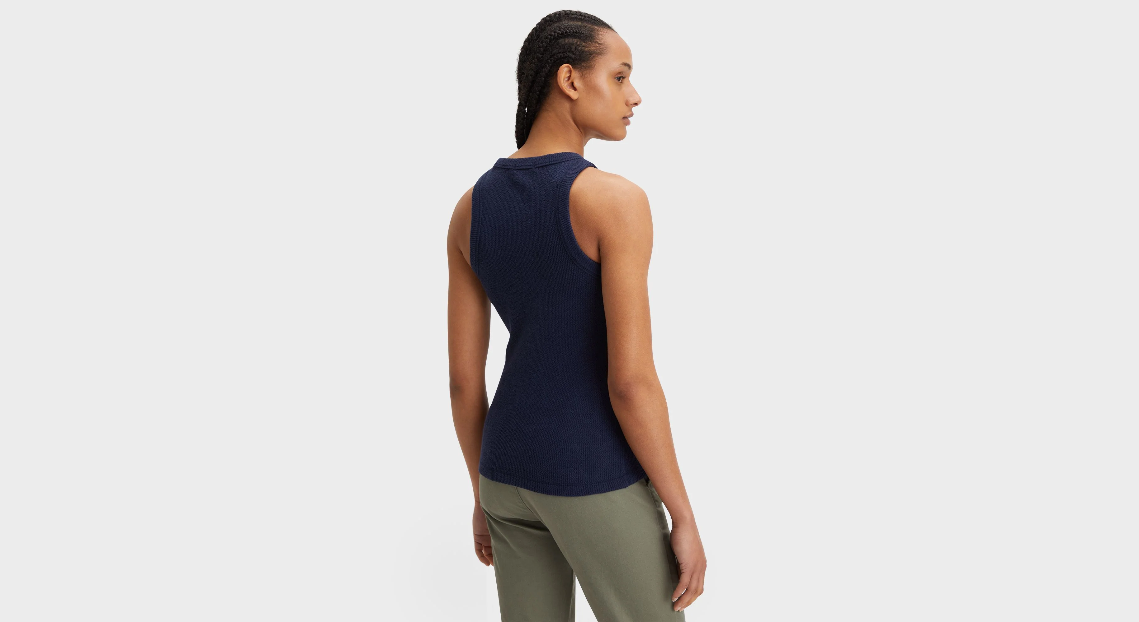 Rib Tank with Lofi Knit, Slim Fit - Image 2