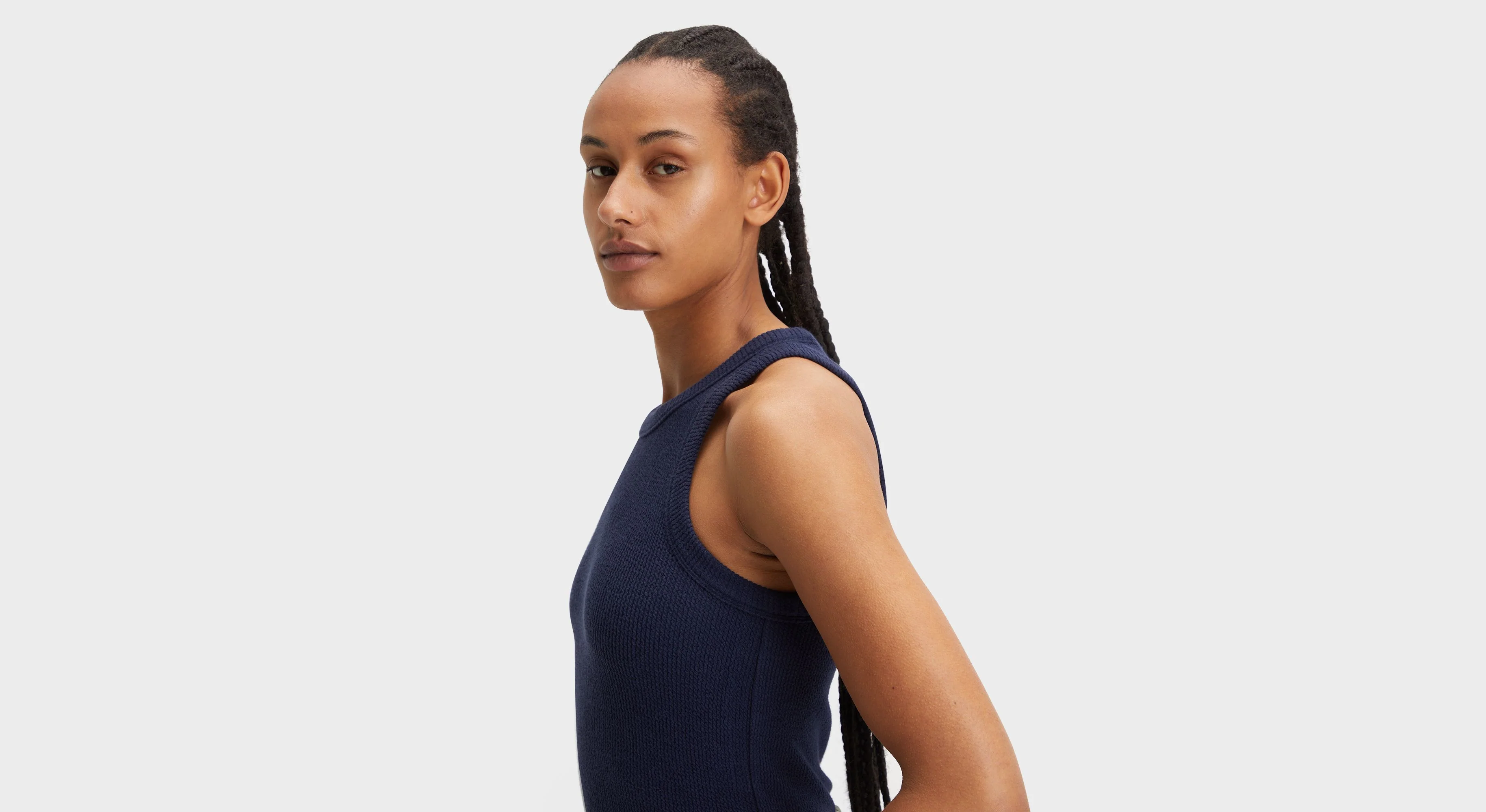 Rib Tank with Lofi Knit, Slim Fit - Image 3