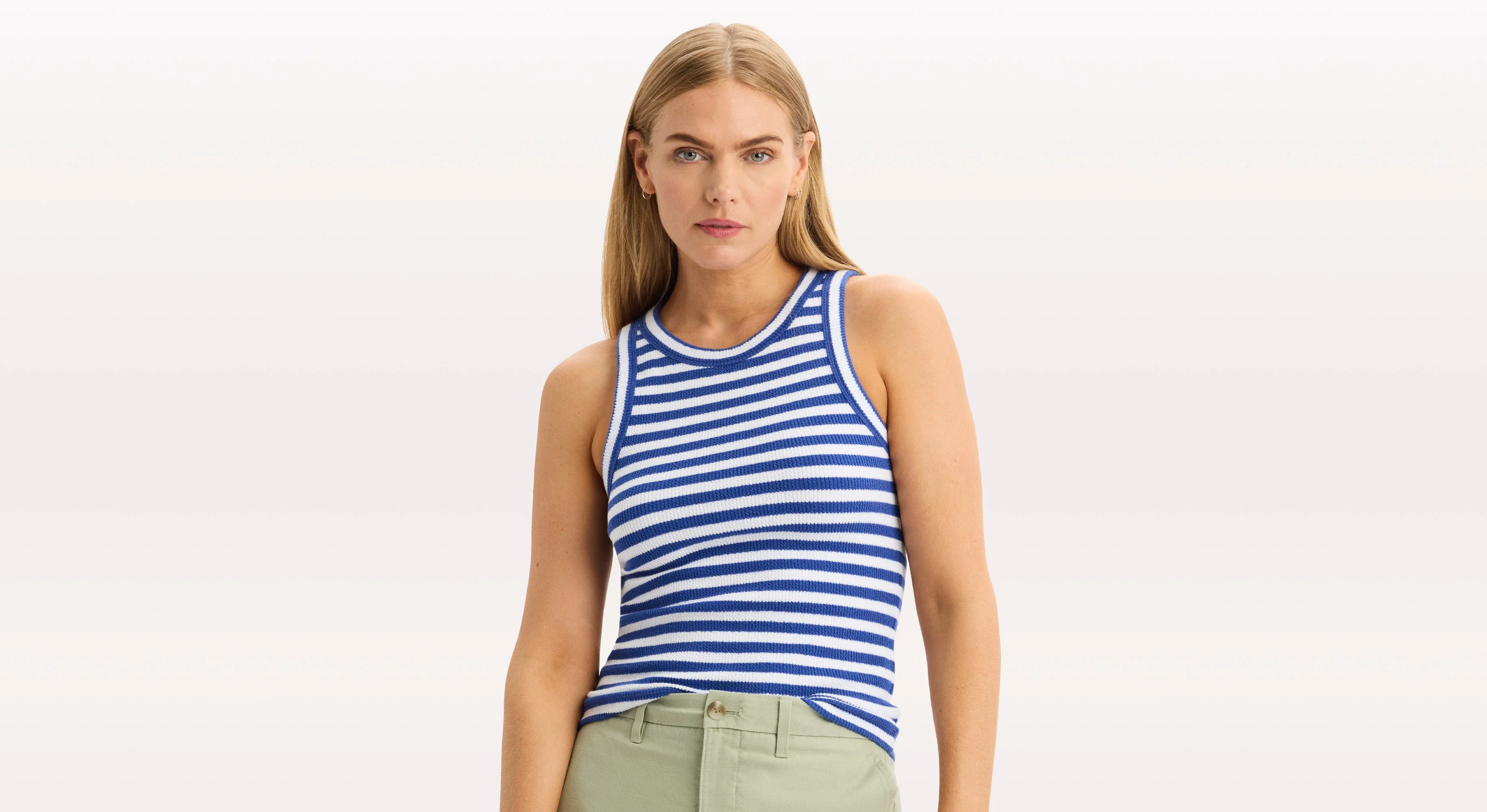 Rib Tank with Loft Knit, Slim Fit - Image 3
