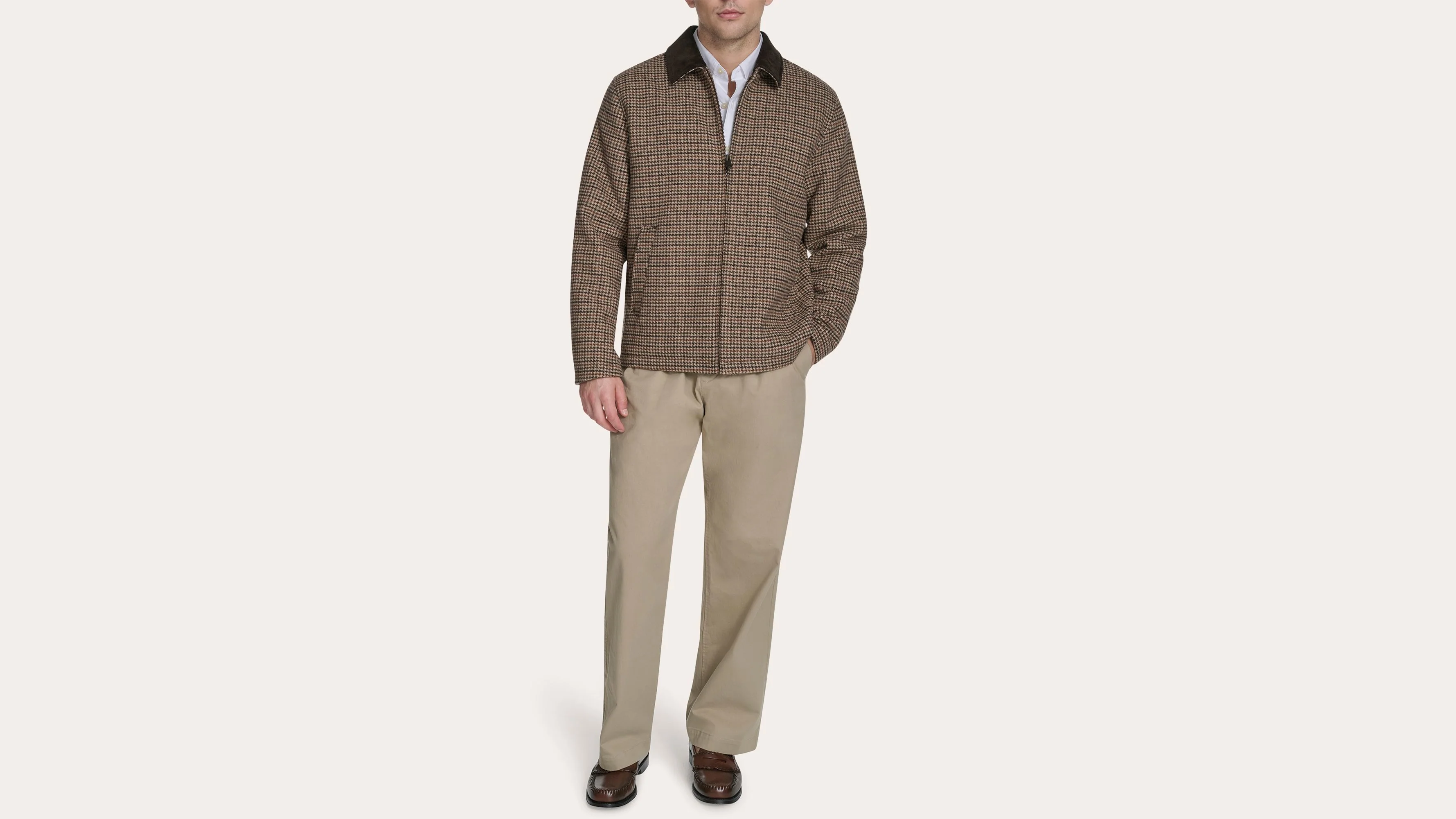 Wool Blend Jacket with Corduroy Collar - Image 4