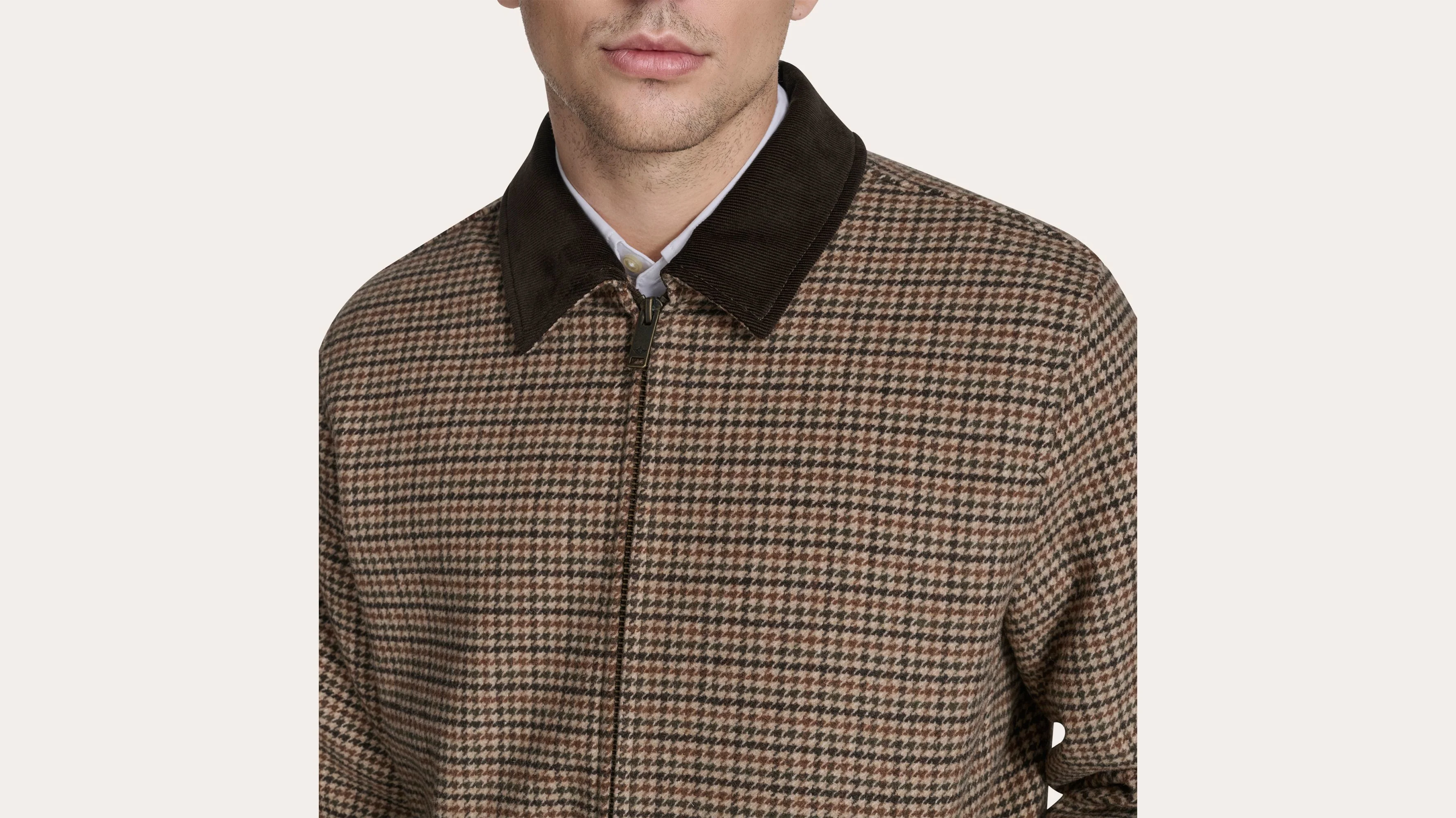 Wool Blend Jacket with Corduroy Collar - Image 5